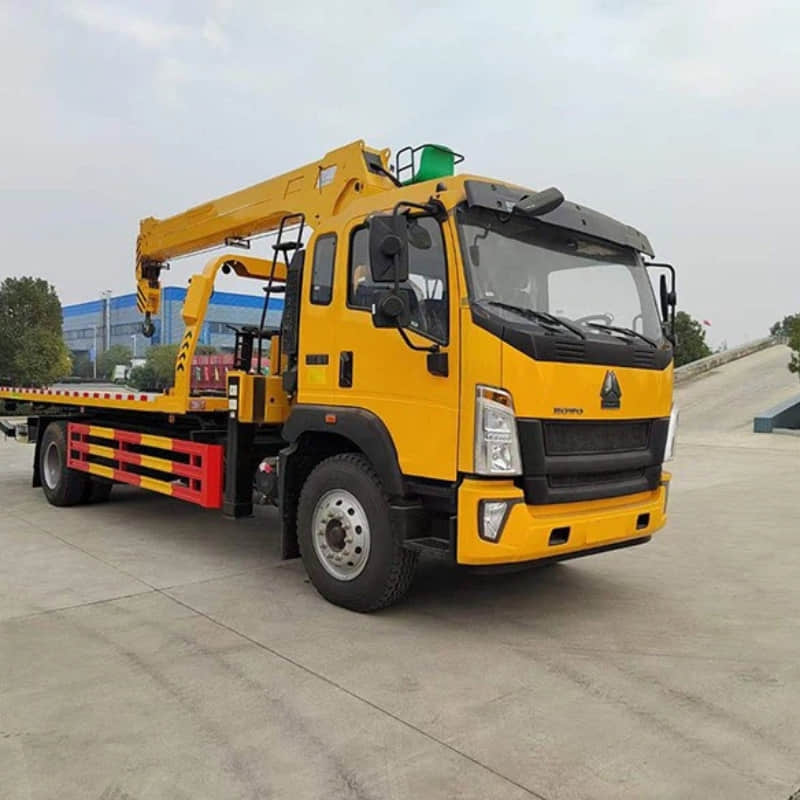 8-Ton Heavy-Duty Wrecker Tow Truck with Integrated Crane | 270HP Diesel Engine | HOWO G5X Chassis